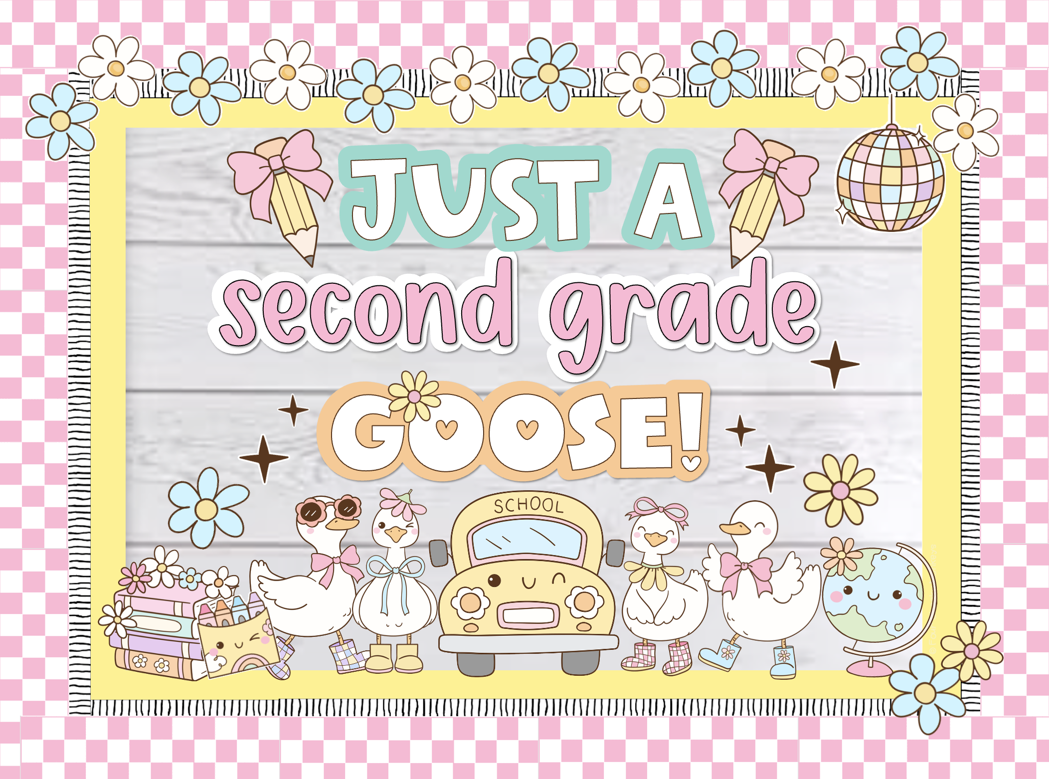 Goose classroom decor ideas pastel silly goose classroom theme aesthetic classroom decor ideas for kindergarten preschool elementary
